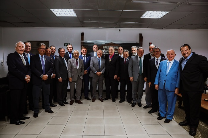 João Martins com os presidentes de Federações de Agricultura e Pecuária